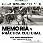 Imagen CURSO PROFESORA VISITANTE: Memoria y Práctica Cultural