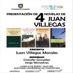 Imagen PRESENTACIÓN DE 4 NOVELAS DE JUAN VILLEGAS