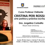 Imagen CURSO PROFESOR VISITANTE: Cristina Peri Rosi «arte poética y práctica escritural»