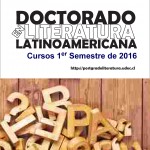 Imagen Cursos 1° Semestre 2016 Doctorado en Literatura Latinoamericana